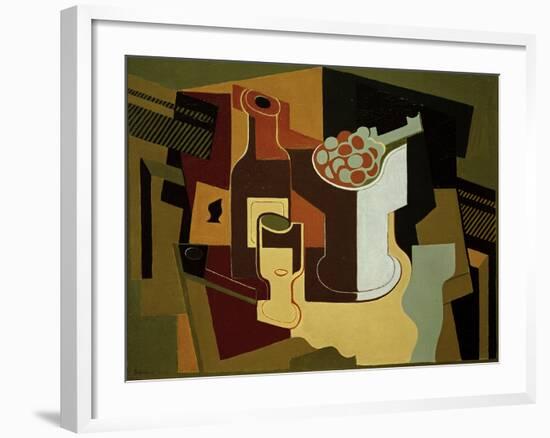 Bouteille et Compotier (Bottle and Fruit Bowl), 1920-Juan Gris-Framed Giclee Print