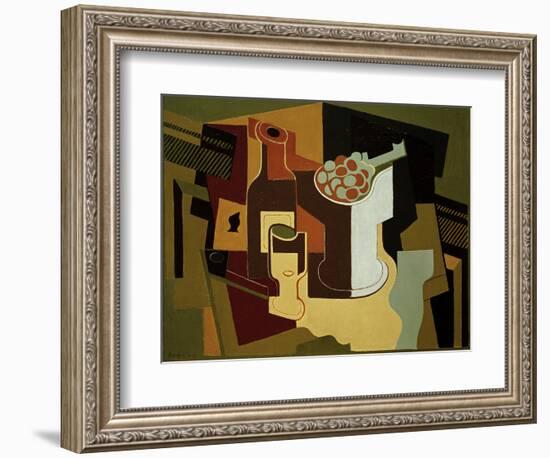 Bouteille et Compotier (Bottle and Fruit Bowl), 1920-Juan Gris-Framed Giclee Print