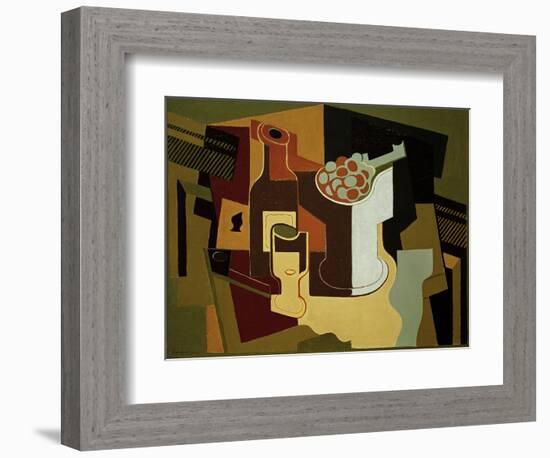 Bouteille et Compotier (Bottle and Fruit Bowl), 1920-Juan Gris-Framed Giclee Print