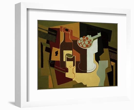 Bouteille et Compotier (Bottle and Fruit Bowl), 1920-Juan Gris-Framed Giclee Print