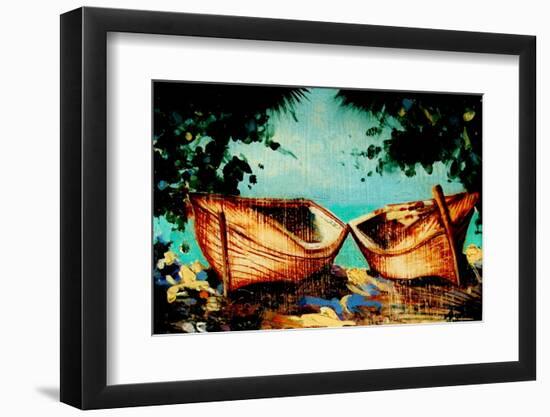 Bouyant Markets (Speightstown) Barbados-Andrew Hewkin-Framed Photographic Print