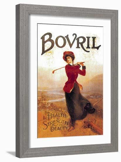 Bovril, For Health, Strength and Beauty-null-Framed Art Print