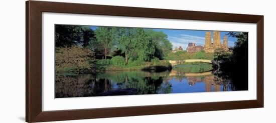 Bow Bridge and Central Park West View, NYC-Richard Berenholtz-Framed Art Print