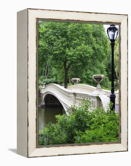 Bow Bridge, Central Park, Manhattan-Amanda Hall-Framed Premier Image Canvas