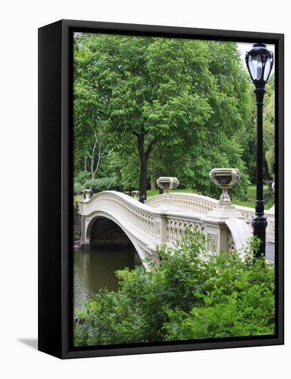 Bow Bridge, Central Park, Manhattan-Amanda Hall-Framed Premier Image Canvas