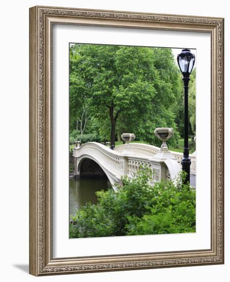 Bow Bridge, Central Park, Manhattan-Amanda Hall-Framed Photographic Print