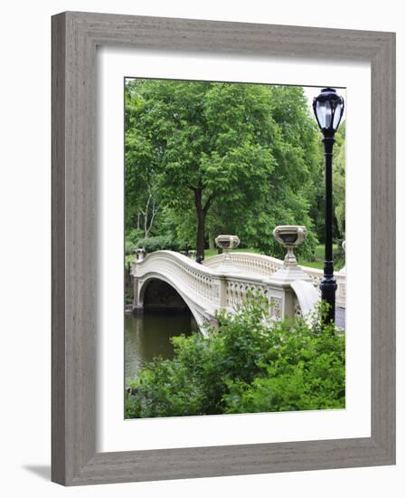 Bow Bridge, Central Park, Manhattan-Amanda Hall-Framed Photographic Print