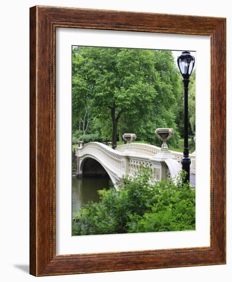 Bow Bridge, Central Park, Manhattan-Amanda Hall-Framed Photographic Print