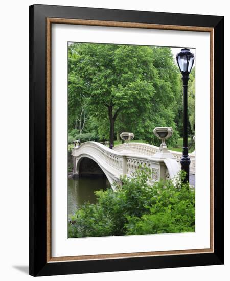 Bow Bridge, Central Park, Manhattan-Amanda Hall-Framed Photographic Print