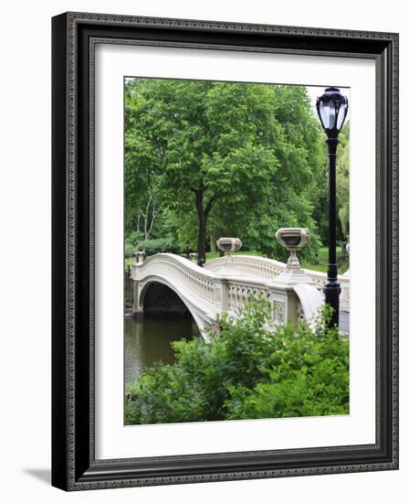 Bow Bridge, Central Park, Manhattan-Amanda Hall-Framed Photographic Print