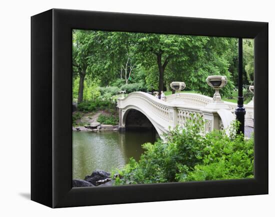 Bow Bridge, Central Park, Manhattan-Amanda Hall-Framed Premier Image Canvas