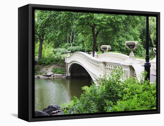 Bow Bridge, Central Park, Manhattan-Amanda Hall-Framed Premier Image Canvas