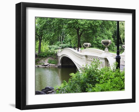 Bow Bridge, Central Park, Manhattan-Amanda Hall-Framed Photographic Print