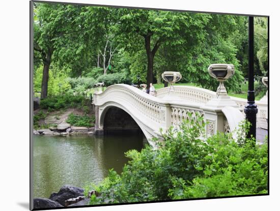 Bow Bridge, Central Park, Manhattan-Amanda Hall-Mounted Photographic Print