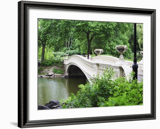 Bow Bridge, Central Park, Manhattan-Amanda Hall-Framed Photographic Print