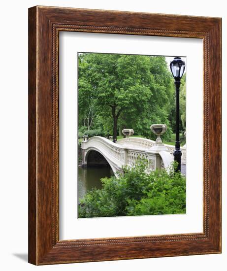 Bow Bridge, Central Park, Manhattan-Amanda Hall-Framed Photographic Print