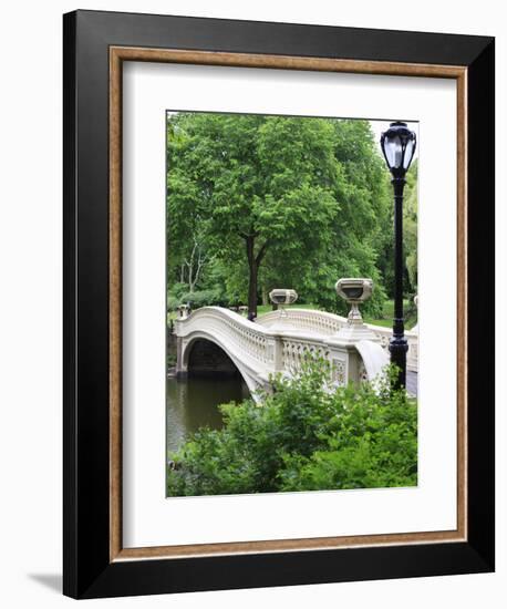 Bow Bridge, Central Park, Manhattan-Amanda Hall-Framed Photographic Print