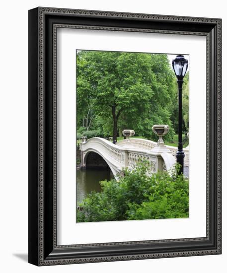 Bow Bridge, Central Park, Manhattan-Amanda Hall-Framed Photographic Print