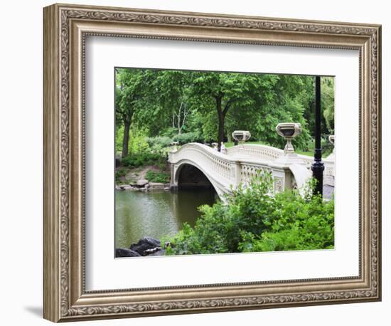 Bow Bridge, Central Park, Manhattan-Amanda Hall-Framed Photographic Print