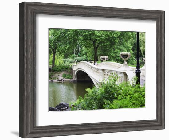 Bow Bridge, Central Park, Manhattan-Amanda Hall-Framed Photographic Print