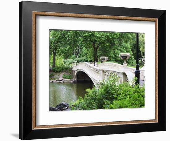 Bow Bridge, Central Park, Manhattan-Amanda Hall-Framed Photographic Print