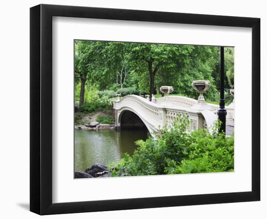 Bow Bridge, Central Park, Manhattan-Amanda Hall-Framed Photographic Print