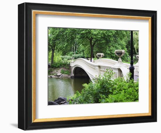 Bow Bridge, Central Park, Manhattan-Amanda Hall-Framed Photographic Print