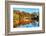 Bow Bridge Fall Scenic, Central Park, New York City-George Oze-Framed Photographic Print