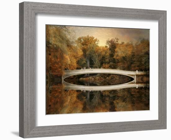 Bow Bridge Reflections-Jessica Jenney-Framed Giclee Print