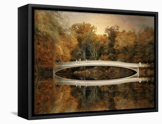 Bow Bridge Reflections-Jessica Jenney-Framed Premier Image Canvas