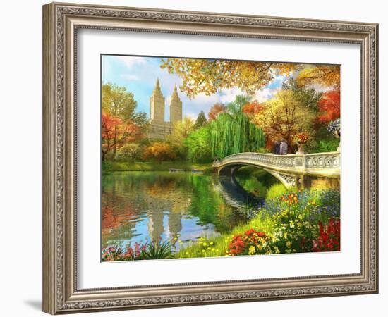 Bow Bridge-Dominic Davison-Framed Art Print