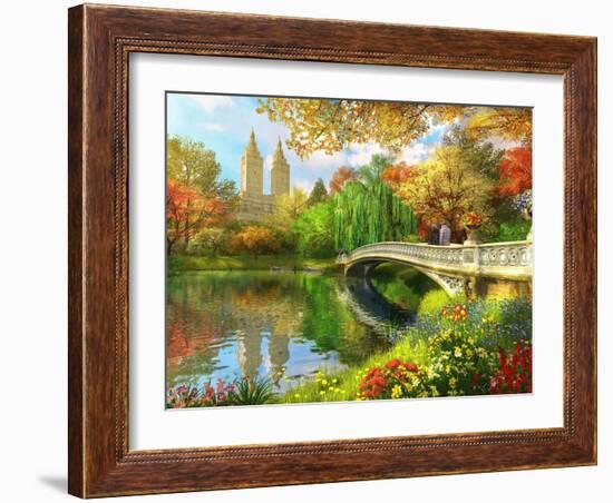 Bow Bridge-Dominic Davison-Framed Art Print