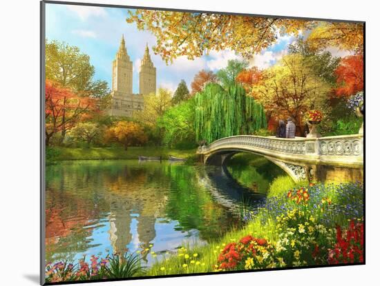 Bow Bridge-Dominic Davison-Mounted Art Print