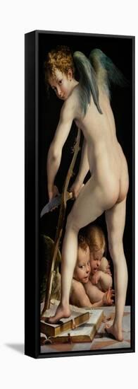 Bow-Carving Cupid, Between 1534 Und 1540-Parmigianino-Framed Premier Image Canvas