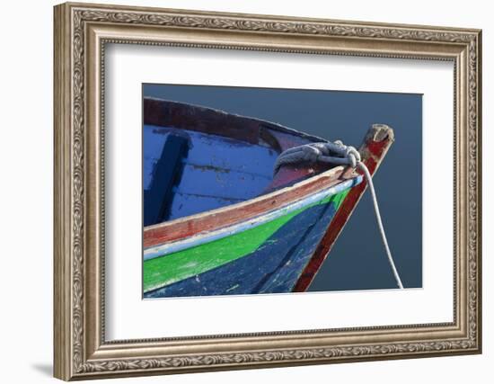 Bow Detail of Wooden Boat, Deer Harbor, Orcas Island, Washington, USA-Jaynes Gallery-Framed Photographic Print