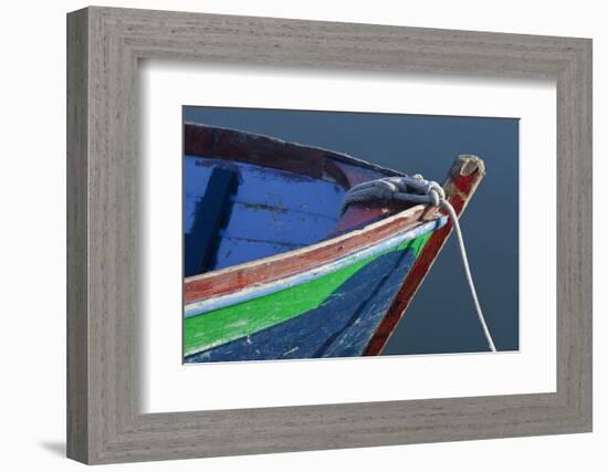 Bow Detail of Wooden Boat, Deer Harbor, Orcas Island, Washington, USA-Jaynes Gallery-Framed Photographic Print