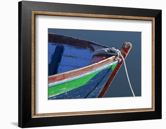 Bow Detail of Wooden Boat, Deer Harbor, Orcas Island, Washington, USA-Jaynes Gallery-Framed Photographic Print