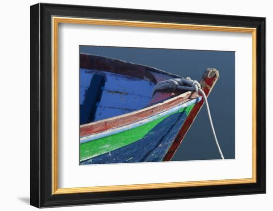 Bow Detail of Wooden Boat, Deer Harbor, Orcas Island, Washington, USA-Jaynes Gallery-Framed Photographic Print