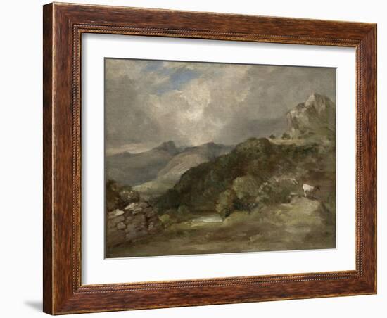 Bow Fell, Cumberland, 1807 (Oil on Canvas)-John Constable-Framed Giclee Print
