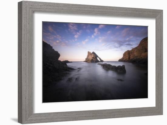 Bow Fiddle Rock In Scotland Sea-Philippe Manguin-Framed Photographic Print