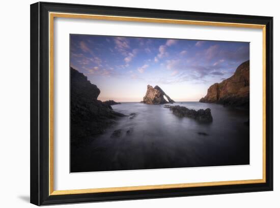 Bow Fiddle Rock In Scotland Sea-Philippe Manguin-Framed Photographic Print