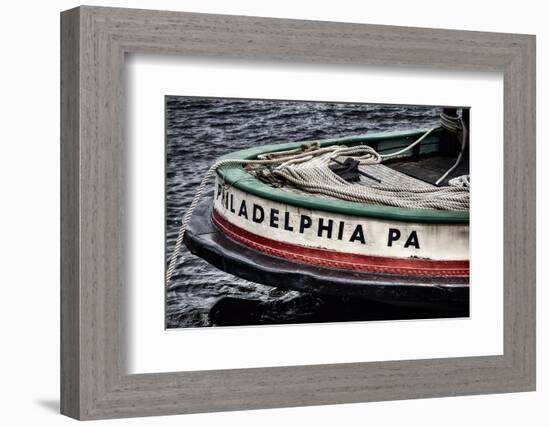 Bow Of A Tugboat, Philadelphia, PA-George Oze-Framed Photographic Print