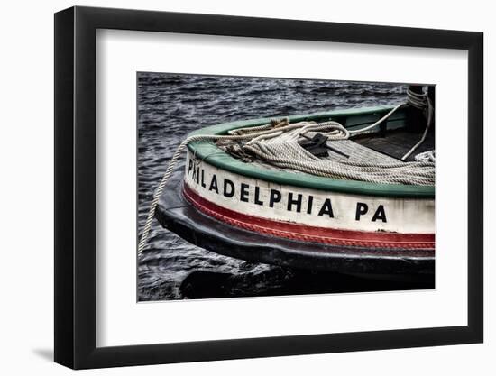 Bow Of A Tugboat, Philadelphia, PA-George Oze-Framed Photographic Print