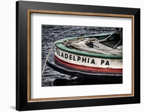 Bow Of A Tugboat, Philadelphia, PA-George Oze-Framed Photographic Print