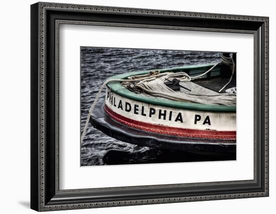 Bow Of A Tugboat, Philadelphia, PA-George Oze-Framed Photographic Print