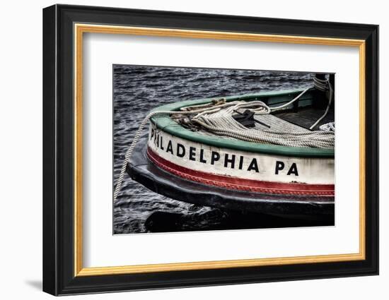 Bow Of A Tugboat, Philadelphia, PA-George Oze-Framed Photographic Print