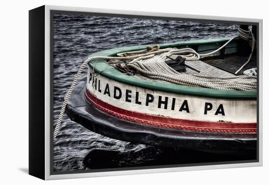 Bow Of A Tugboat, Philadelphia, PA-George Oze-Framed Premier Image Canvas