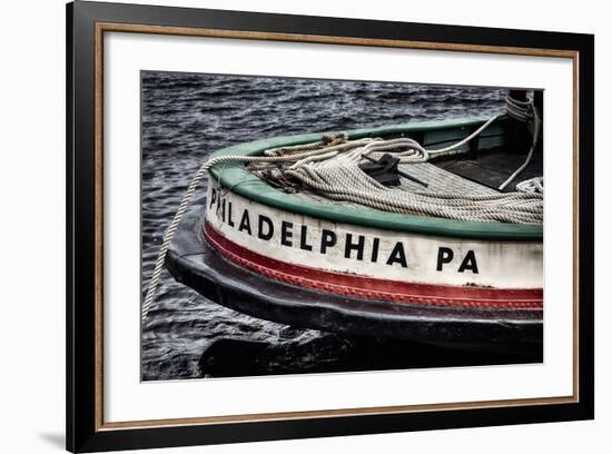 Bow Of A Tugboat, Philadelphia, PA-George Oze-Framed Photographic Print