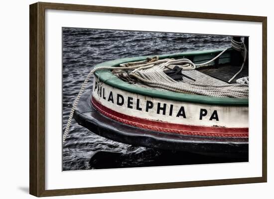 Bow Of A Tugboat, Philadelphia, PA-George Oze-Framed Photographic Print