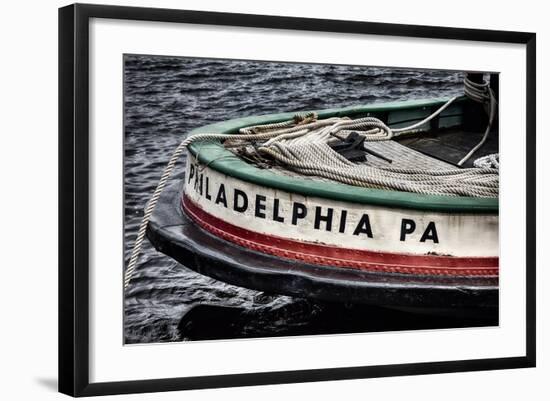 Bow Of A Tugboat, Philadelphia, PA-George Oze-Framed Photographic Print